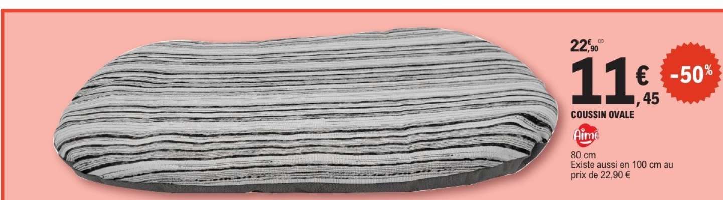 COUSSIN OVALE