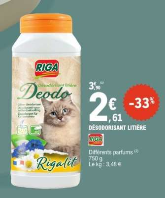 DÉSODORISANT LITIÈRE