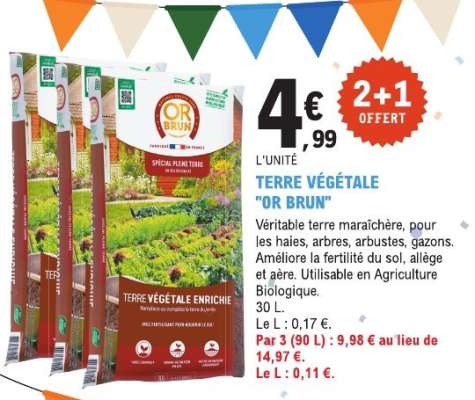 TERRE VÉGÉTALE "OR BRUN"