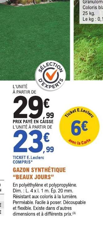 Gazon Synthétique 'Beaux Jours'