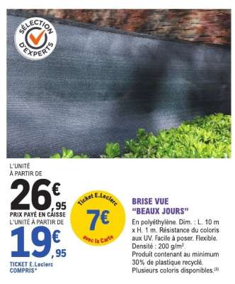 Brise Vue 'Beaux Jours'