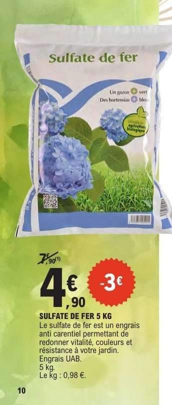SULFATE DE FER 5 KG