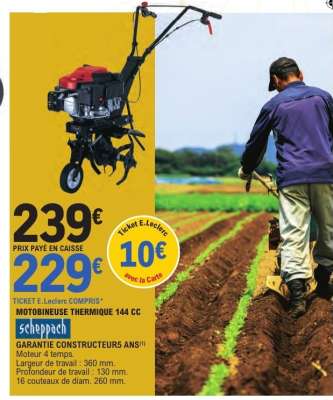 MOTOBINEUSE THERMIQUE 144 CC