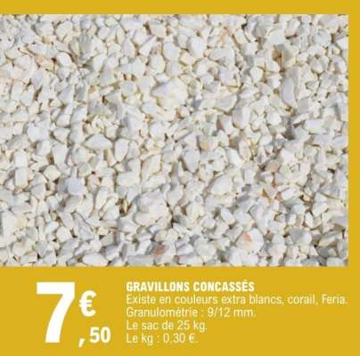 GRAVILLONS CONCASSÉS