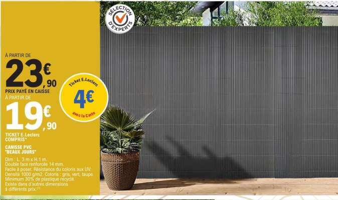 CANISSE PVC 'BEAUX JOURS'