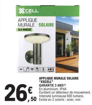 APPLIQUE MURALE SOLAIRE “XXCELL”