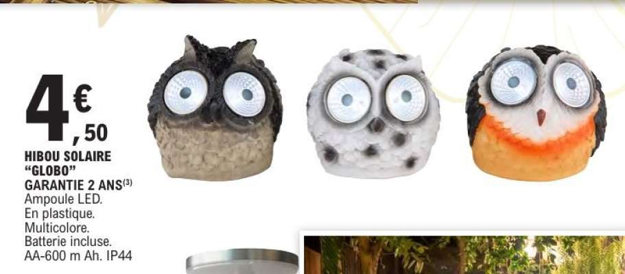 HIBOU SOLAIRE "GLOBO"