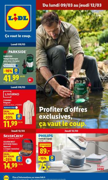 Catalogue Lidl - 09/03/2026 - 12/03/2026.