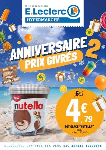 Catalogue E.Leclerc - 10/03/2026 - 22/03/2026.