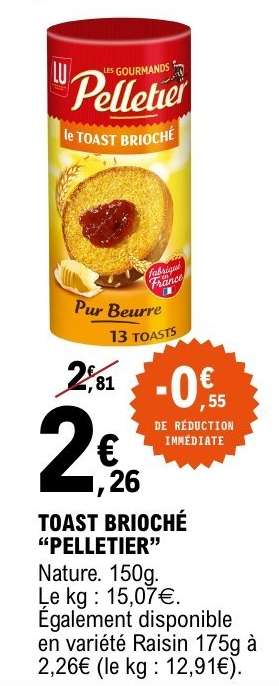 TOAST BRIOCHÉ “PELLETIER”