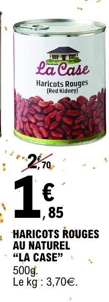 HARICOTS ROUGES AU NATUREL “LA CASE”