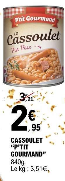CASSOULET “P’TIT GOURMAND”