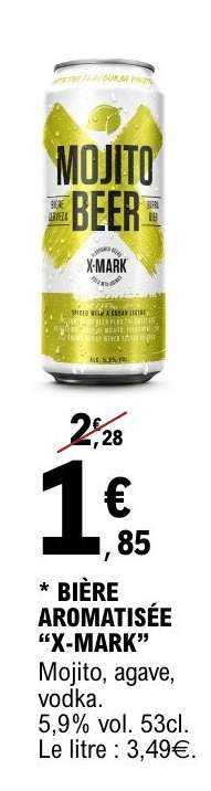 BIÈRE AROMATISÉE “X-MARK”