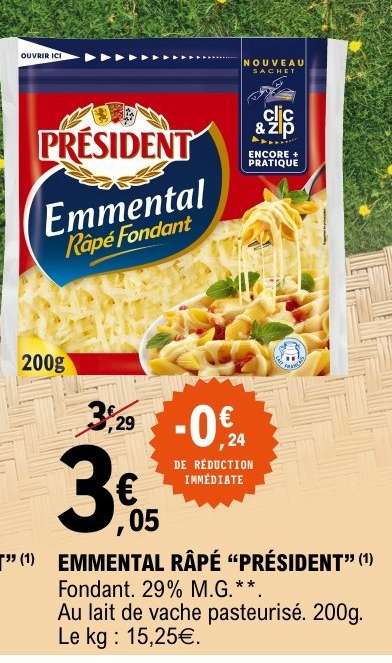 Emmental Râpé Président