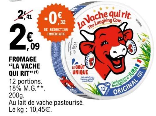FROMAGE "LA VACHE QUI RIT"