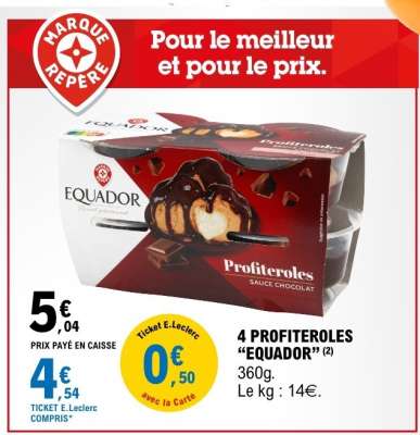 4 PROFITEROLES “EQUADOR”