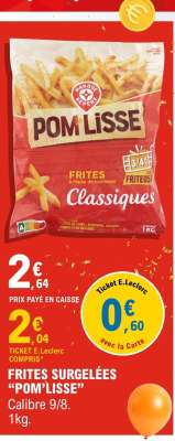 Frites Surgelées 'Pom'Lisse'