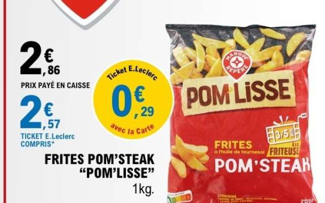 FRITES POM'STEAK "POM'LISSE"
