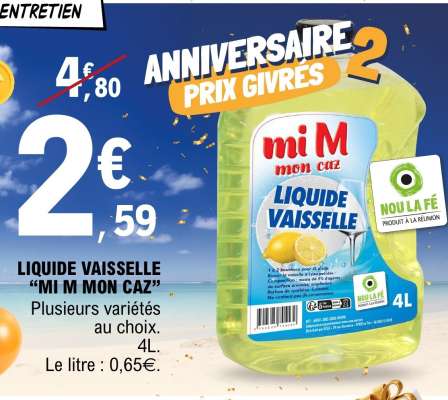 LIQUIDE VAISSELLE “MI M MON CAZ”