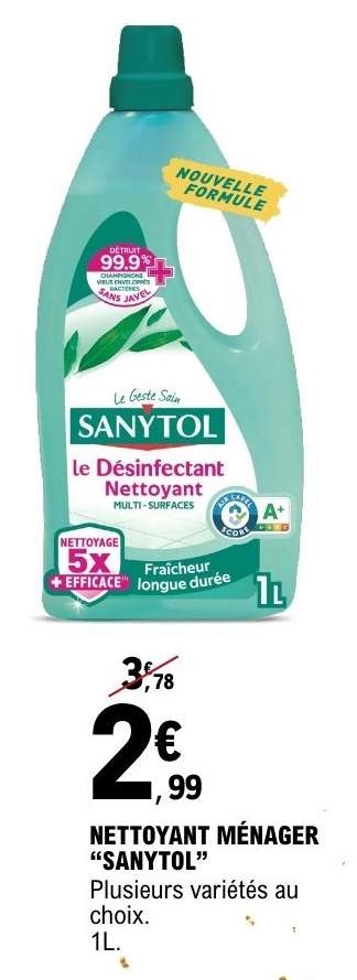 Nettoyant ménager SANYTOL