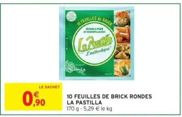 10 FEUILLES DE BRICK RONDES “LA PASTILLA”