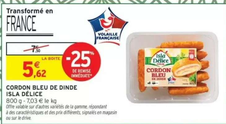 Cordon Bleu De Dinde Isla Délice