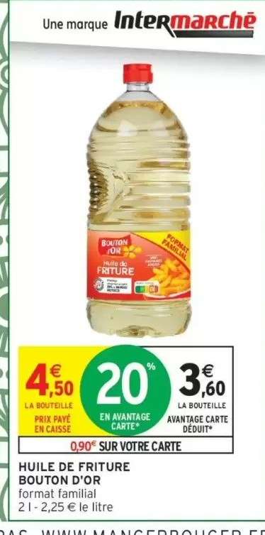 HUILE DE FRITURE BOUTON D'OR