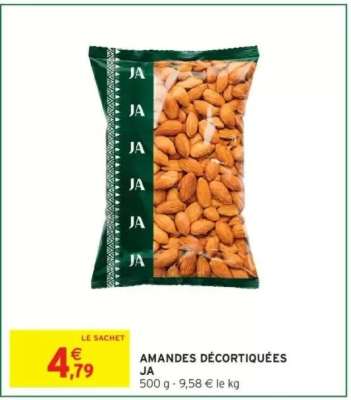 AMANDES DÉCORTIQUÉES JA