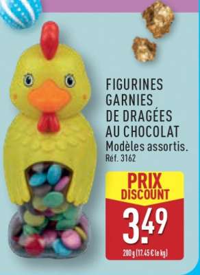Figurines Garnies de Dragées au Chocolat