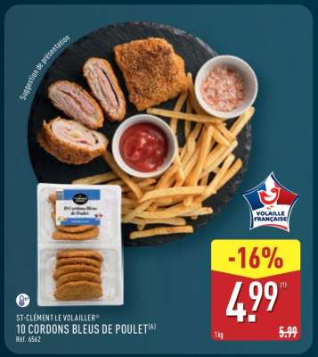 10 Cordons Bleus de Poulet