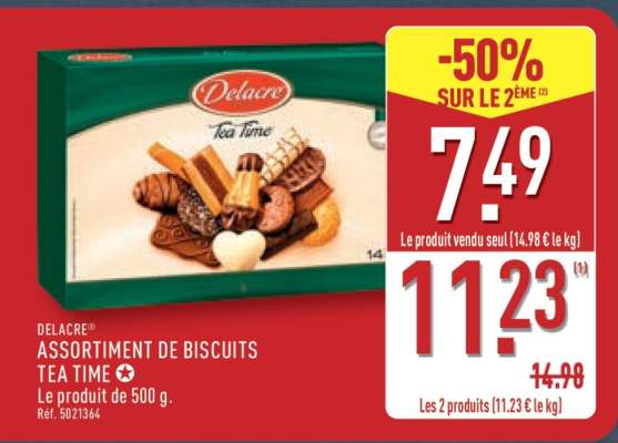 DELACRE ASSORTIMENT DE BISCUITS TEA TIME