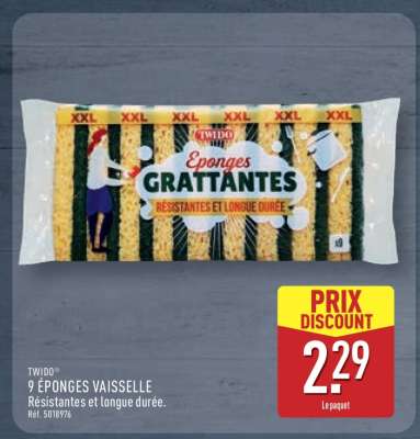 TWIDO 9 ÉPONGES VAISSELLE