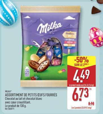 Milka Assortiment de Petits Œufs Fourrés