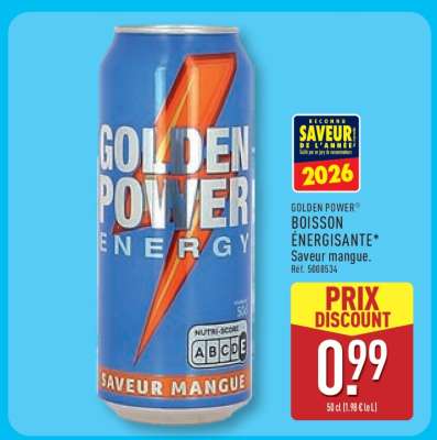 GOLDEN POWER BOISSON ÉNERGISANTE