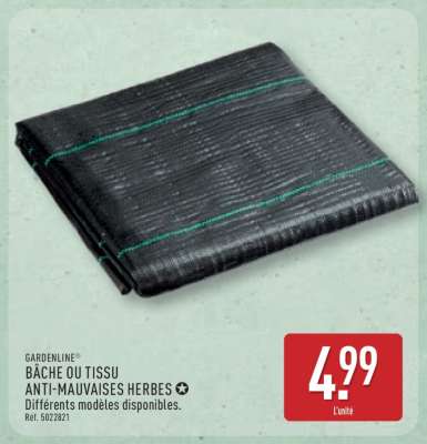 BÂCHE OU TISSU ANTI-MAUVAISES HERBES