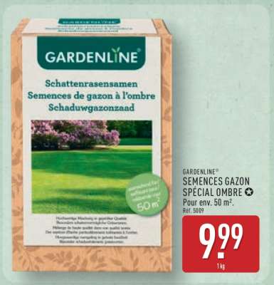 GARDENLINE SEMENCES GAZON SPÉCIAL OMBRE