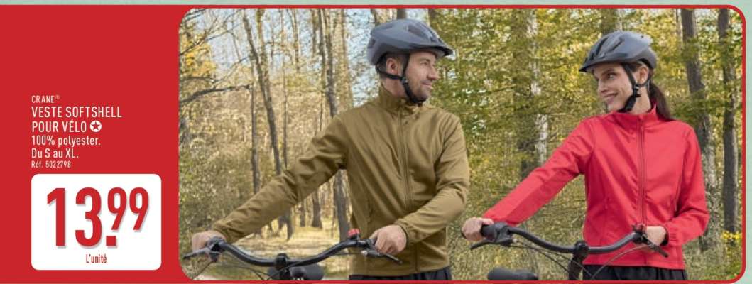 CRANE Veste Softshell pour vélo