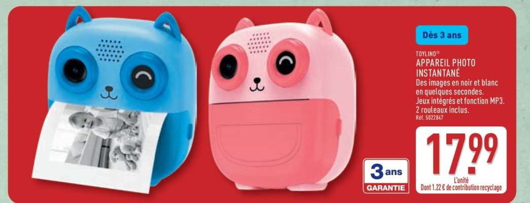 TOPLIND APPAREIL PHOTO INSTANTANÉ