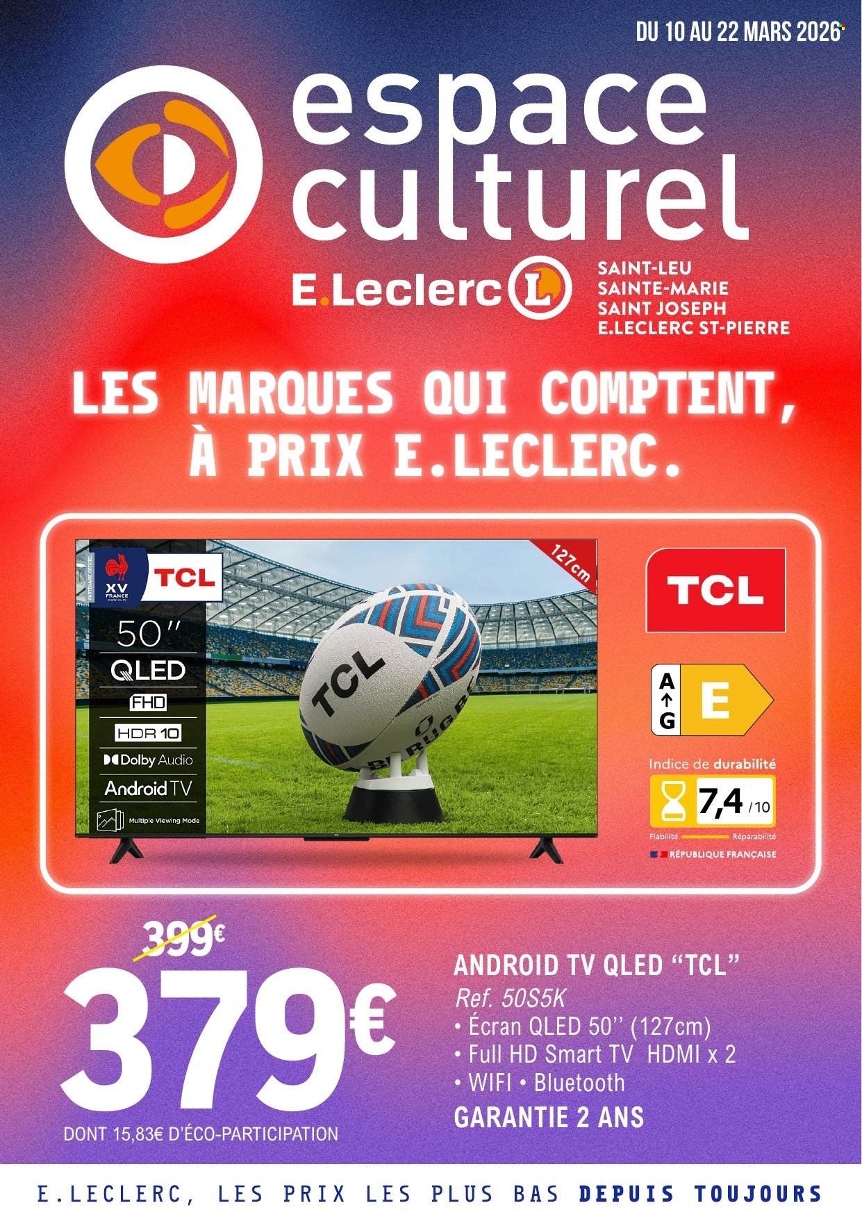 Catalogue E.Leclerc - 10/03/2026 - 22/03/2026. Page 1