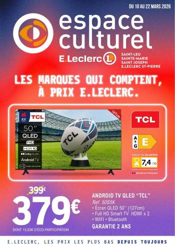 Catalogue E.Leclerc - 10/03/2026 - 22/03/2026.