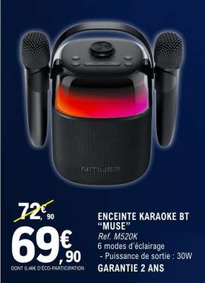 ENCEINTE KARAOKE BT “MUSE”