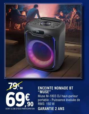 ENCEINTE NOMADE BT “MUSE”
