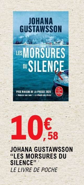 JOHANA GUSTAWSSON “LES MORSURES DU SILENCE”