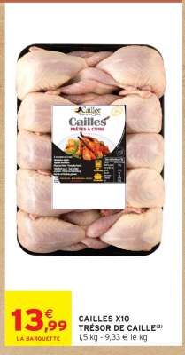 CAILLES X10 TRÉSOR DE CAILLE