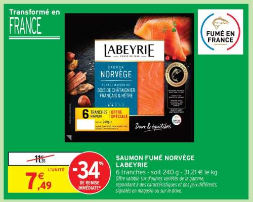 Saumon Fumé Norvège 'Labeyrie'