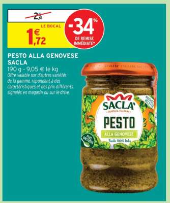 PESTO ALLA GENOVESE SACLA