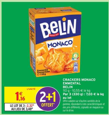 CRACKERS MONACO EMMENAL