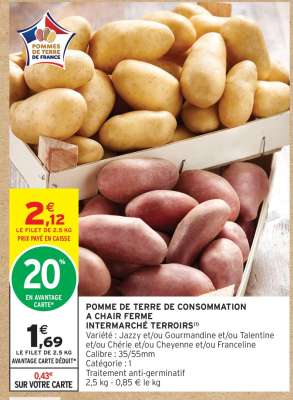 POMME DE TERRE DE CONSOMMATION À CHAIR FERME