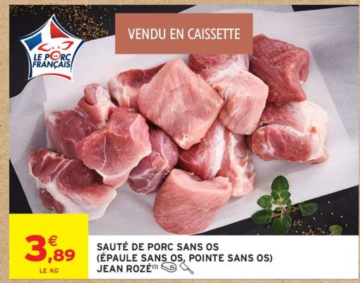 SAUTÉ DE PORC SANS OS