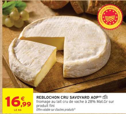 REBLOCHON CRU SAVOYARD AOP